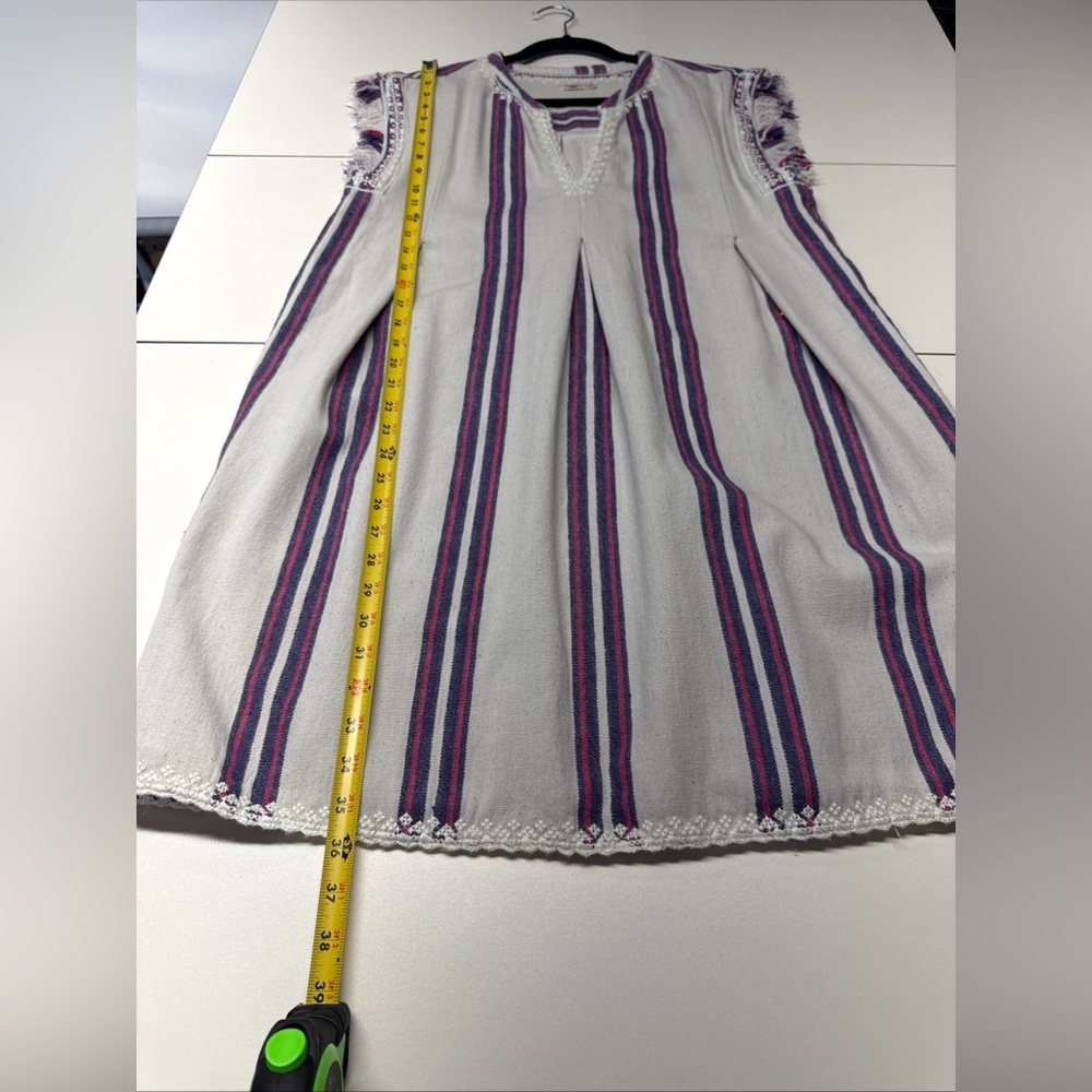 Faherty Baja Beach Tunic Dress in French Rose Baja Stripe Sz M Coastal Beachy - Picture 14 of 15